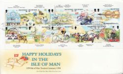 1994-02-18 IOM Tourism Centenary Stamps FDC (83905)