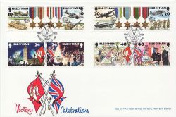 1995-05-08 IOM Victory Celebrations Stamps FDC (83918)