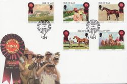 2001-05-18 IOM Manx Derby Stamps FDC (84011)