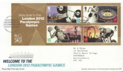 2012-08-29 Paralympic Games M/S London E20 FDC (84043)