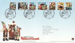2010-11-02 Wallace and Gromit Christmas Bethlehem FDC (84083)