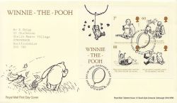 2010-10-12 Winnie the Pooh Stamps M/S Hartfield FDC (84085)