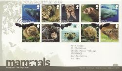 2010-04-13 Mammals Stamps Batts Corner FDC (84095)