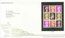 2009-02-12 Darwin Booklet Stamps Shrewsbury FDC (84105)