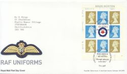 2008-09-18 RAF Uniforms Booklet Stamps Hendon FDC (84108)
