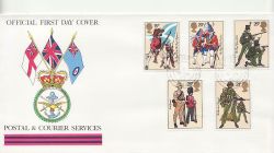 1983-07-06 Army Uniforms Stamps FPO 980 cds FDC (84148)