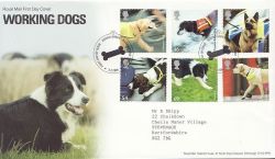 2008-02-05 Working Dogs Stamps Hound Green FDC (84185)