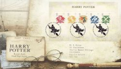2007-07-17 Harry Potter Stamps M/S Broom FDC (84193)