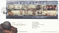 2005-10-18 Trafalgar Stamps M/S Portsmouth FDC (84220)