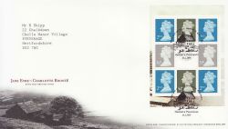 2005-02-24 Jane Eyre Bklt Stamps Haworth FDC (84226)