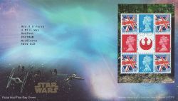 2015-12-17 Star Wars Booklet Stamps Elstree FDC (84231)