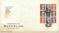 2015-06-18 Battle of Waterloo Booklet Stamps Waterloo FDC (84232
