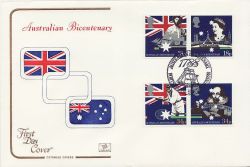 1988-06-21 Australia Bicentenary Stamps Portsmouth FDC (84340)
