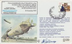 FF08 70th First Commercial Airline Flown Signed (84377)