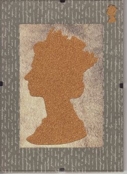 Stamp Art - Queen Elizabeth II Gold Head (84495)