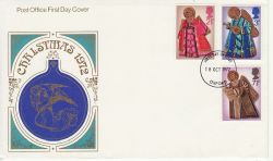 1972-10-18 Christmas Stamps Oxford FDC (84513)