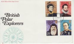 1972-02-16 Polar Explorers Stamps Oxford FDC (84520)