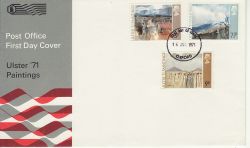 1971-06-16 Ulster Paintings Stamps Oxford FDC (84524)