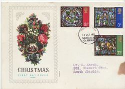 1971-10-13 Christmas Stamps S Shields FDC (84544)