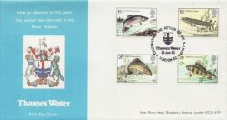 1983-01-26 River Fish Thames Water Official FDC (84559)