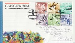 2014-07-17 Commonwealth Games Stamps Glasgow FDC (84593)