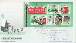 2014-11-04 Christmas Stamps M/S Bethlehem FDC (84599)