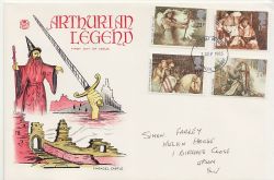 1985-09-03 Arthurian Legend Stamps Croydon FDC (84617)
