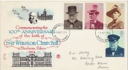 1974-10-09 Churchill Stamps Sutton FDC (84632)