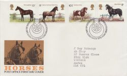1978-07-05 Horses Stamps Bureau FDC (84652)