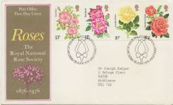 1976-06-30 Roses Stamps Bureau FDC (84655)