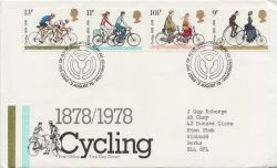 1978-08-02 Cycling Stamps Bureau FDC (84656)