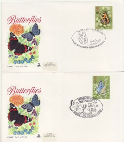 1981-05-13 Butterflies Stamps x4 Mercury SHS FDC (84733)