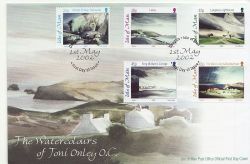 2002-05-01 IOM Watercolours Toni Onley Stamps FDC (84888)