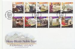 2003-10-01 IOM Henry Bloom Noble Trust Stamps FDC (84899)