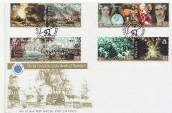 2005-01-09 IOM Battle of Trafalgar Stamps FDC (84912)