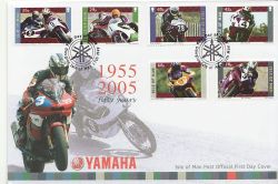 2005-05-17 IOM Yamaha Motorcycle Stamps FDC (84919)