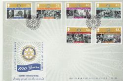 2005-06-15 IOM Rotary / Europa Stamps FDC (84920)