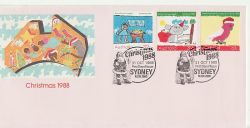 1988-10-31 Australia Christmas Stamps FDC (84983)