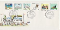 1988-03-16 Australia Living Together Stamps FDC (84988)