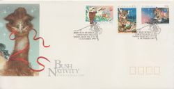 1990-10-31 Australia Christmas Bush Nativity Stamps FDC (85026)