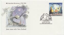 1988-06-21 Australia Joint Issue With NZ Stamp FDC (85081)