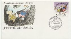 1988-01-26 Australia Joint Issue With USA Stamp FDC (85082)