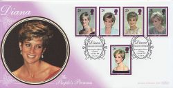 1998-02-03 Diana Stamps Kensington W8 FDC (85117)