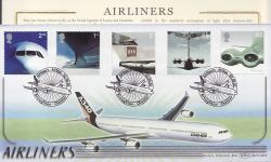 2002-05-02 Airliners Stamps BLCS226b Broughton FDC (85139)