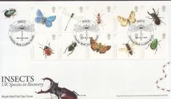 2008-04-15 Insects Stamps Crawley Walk FDC (85151)
