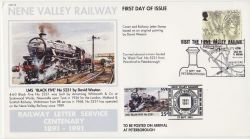 1991-09-17 Map Stamp Nene Valley Railway Official FDC (85232)