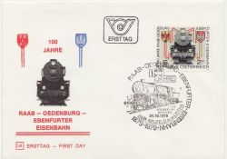 1979-10-24 Austria Railway Theme Stamp FDC (85296)