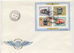 1979-10-19 Hungary Railway Theme M/Sheet FDC (85298)