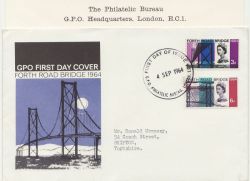 1964-09-04 Forth Road Bridge PHOS Bureau EC1 FDC (85339)