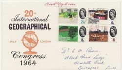 1964-07-01 Geographical Congress PHOS cds FDC (85343)